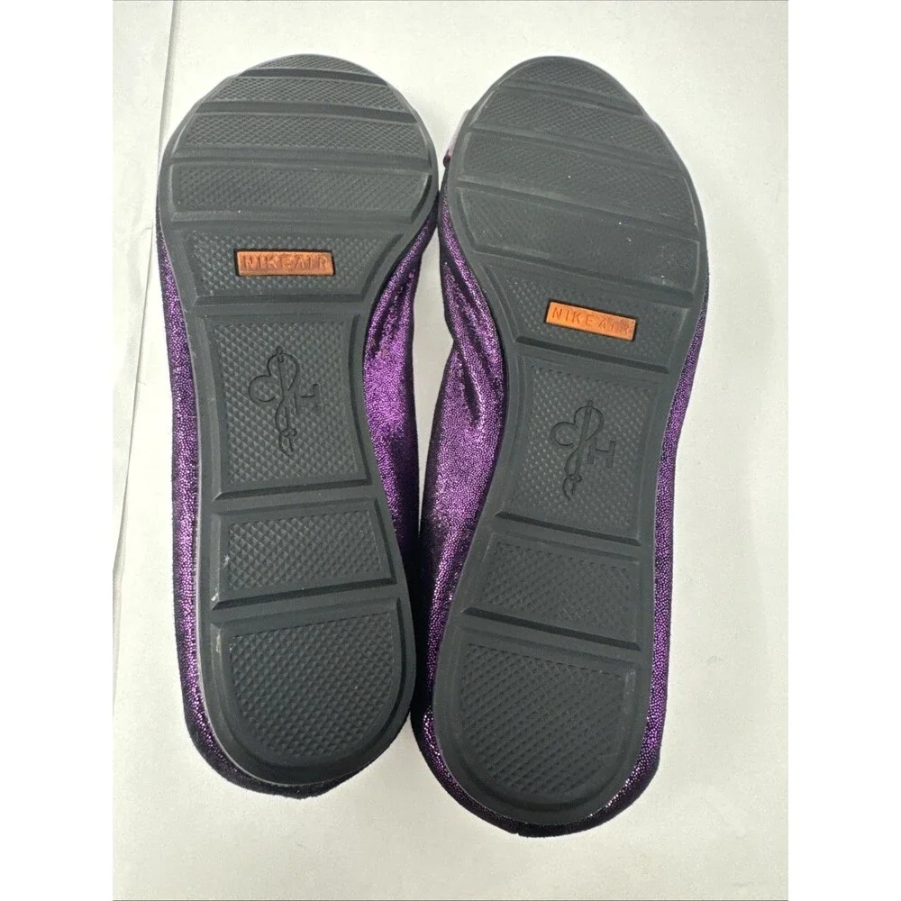 Cole Haan Janelle OT.Ballet Open Toe Leather Flats Masquerade SZ 8 B Purple